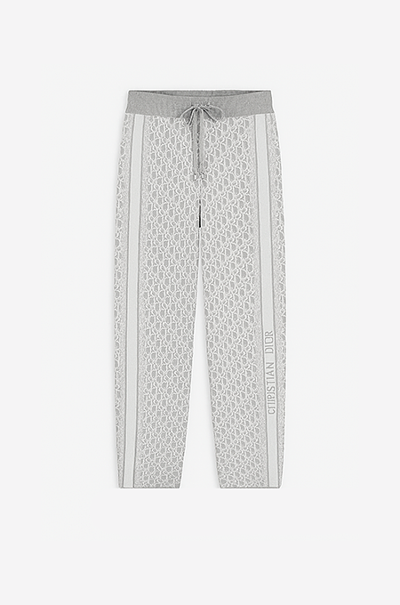 Christian Dior Oblique Knit Lounge Set – Heather Grey Edition
