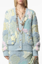 Chanel Jardin d’Hiver Bouclé Floral Knit Set