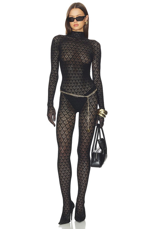 Dentelle Illusion Catsuit -Sculpted Lace Edition