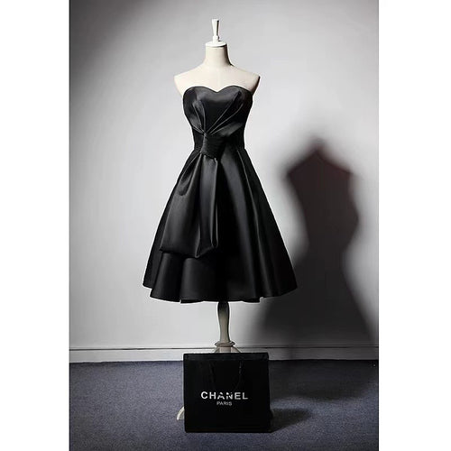 Noir Élégance Corset Gown