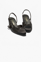 Chanel Éclat Nuit Slingback Pumps – Crystal Noir Edition