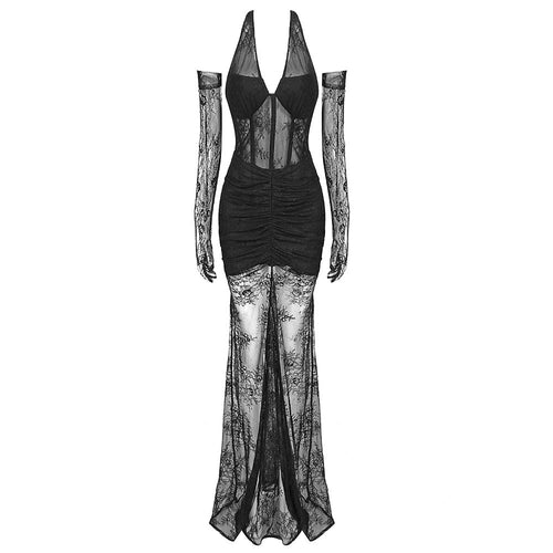 'Issa' Mess Dress w/ Gloves
