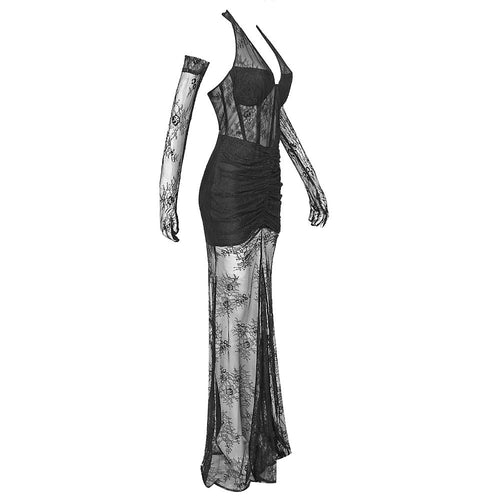 'Issa' Mess Dress w/ Gloves
