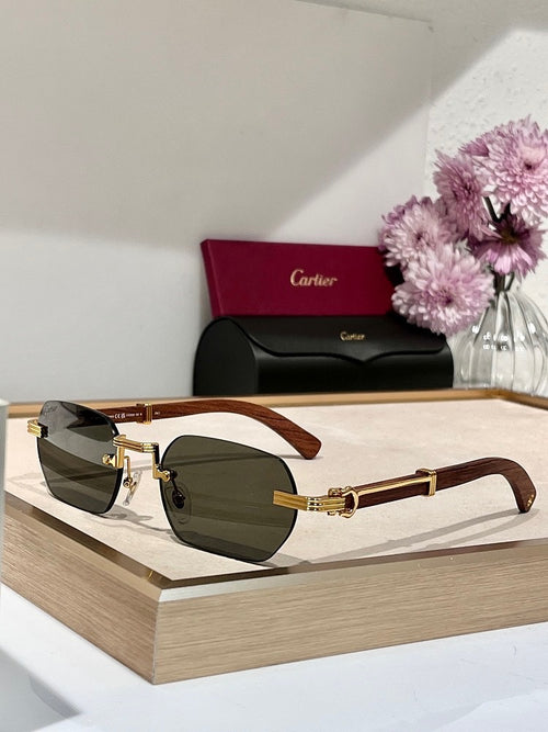 Cartier Santos de Cartier Rimless Sunglasses – Prestige Edition