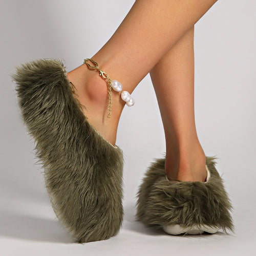 'Sachi' Furry Sandal