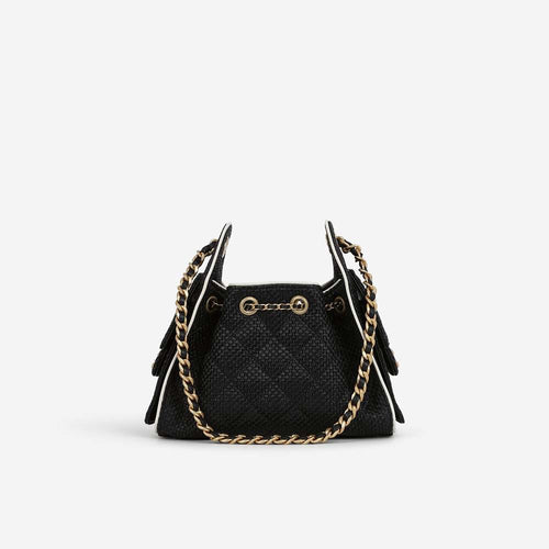 Chanel 25 Raffia Mini Handbag – Noir Riviera Édition