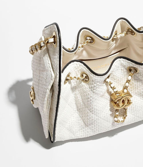 Chanel 25 Raffia Mini Handbag – Blanc Côte d’Azur