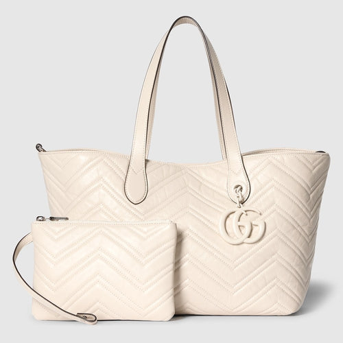 Gucci GG Marmont Matelassé Tote – Crème Élite