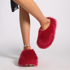 'Sachi' Furry Sandal