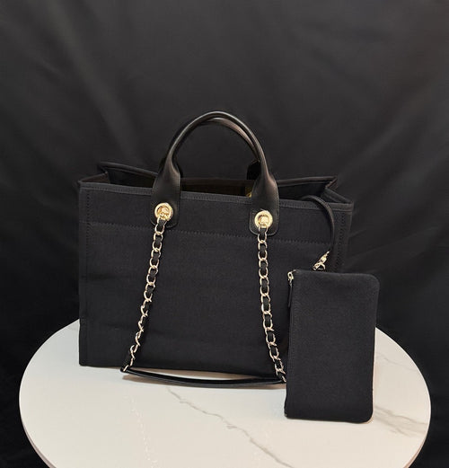 Chanel Deauville Chain Tote – Noir Atelier