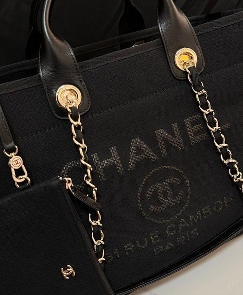 Chanel Deauville Chain Tote – Noir Atelier