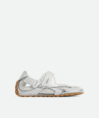 Bottega Veneta Orbit Flash Mary-Jane Sneaker – Bianco Futuro