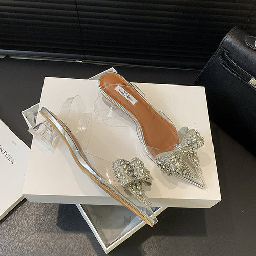 'Drami' Rhinestone Bow Heels
