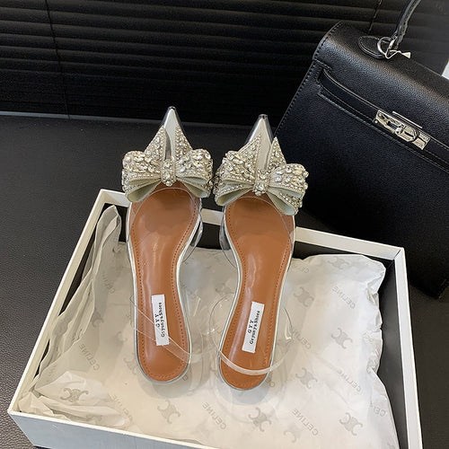 'Drami' Rhinestone Bow Heels