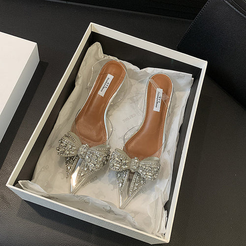 'Drami' Rhinestone Bow Heels