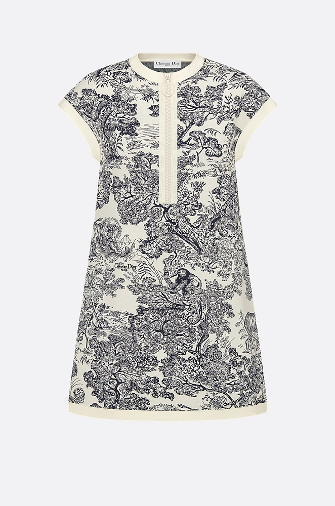 Christian Dior “Toile de Jouy” Jacquard Knit Mini Dress – Navy & Ivory –  LUXE LIVING FASHIONS