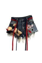 Teddy Playhouse Distressed Denim Shorts