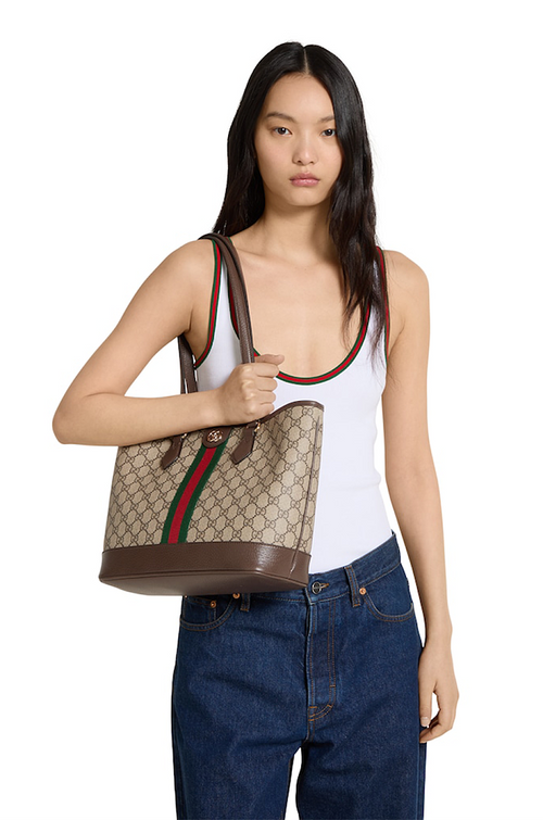 Gucci Ophidia Medium GG Supreme Tote Bag