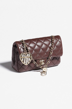 Chanel Mini Classic Flap Charm Bag in Quilted Lambskin with Heart Accent – Autumn/Winter Runway Edition
