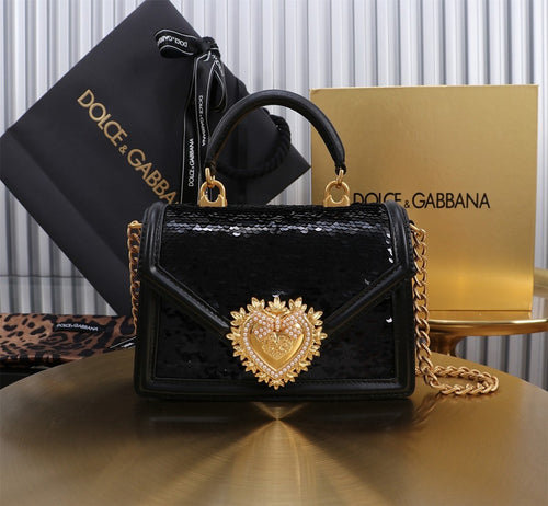 Dolce & Gabbana Devotion Sequin Mini Top-Handle Bag – Sacred Heart Edition
