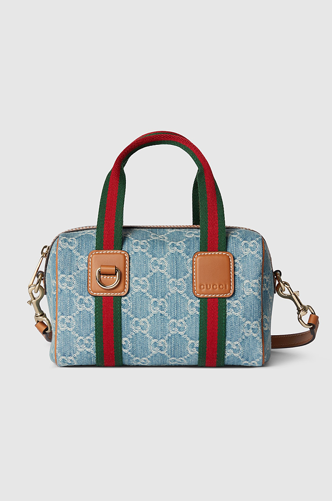 Gucci Ophidia Small Boston Bag in GG Denim – LUXE LIVING FASHIONS