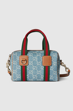 Gucci Ophidia Small Boston Bag in GG Denim