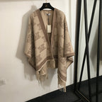 MaxMara Monogram Heritage Reversible Wool Cape