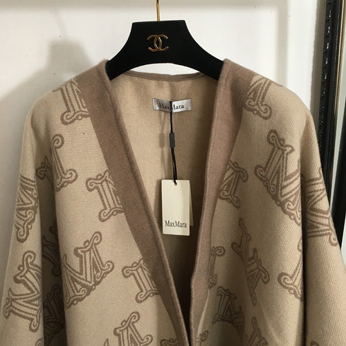 MaxMara Monogram Heritage Reversible Wool Cape