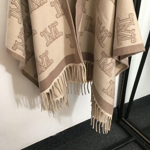 MaxMara Monogram Heritage Reversible Wool Cape