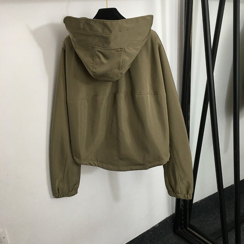 Prada Re-Nylon Hooded Zip Jacket