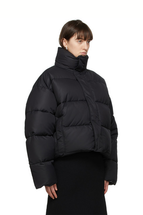Balenciaga Cropped Oversized Down Puffer Jacket
