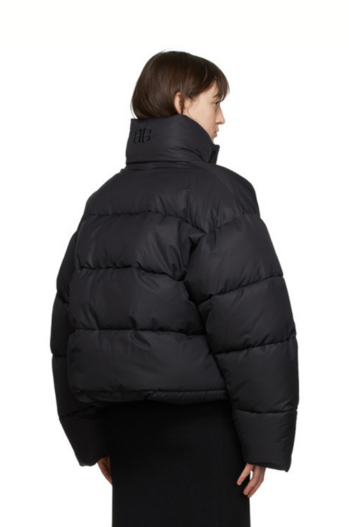 Balenciaga Cropped Oversized Down Puffer Jacket