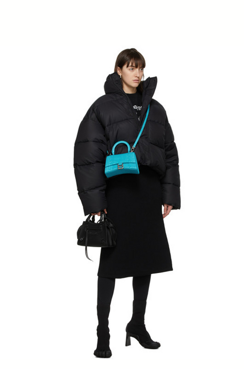 Balenciaga Cropped Oversized Down Puffer Jacket
