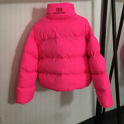 Balenciaga Cropped Oversized Down Puffer Jacket