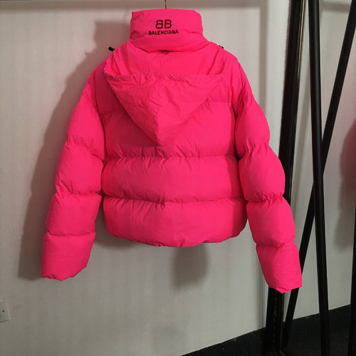 Balenciaga Cropped Oversized Down Puffer Jacket