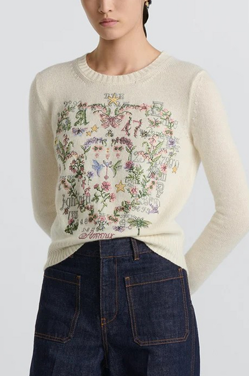 Christian Dior Riviera St. Tropez Embroidered Sweater