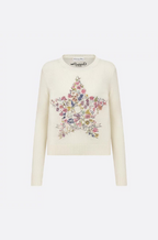 Christian Dior Floral Star Wool Sweater