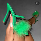 'Jior' Feather Heel