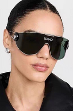 Versace Medusa Icon Shield Sunglasses