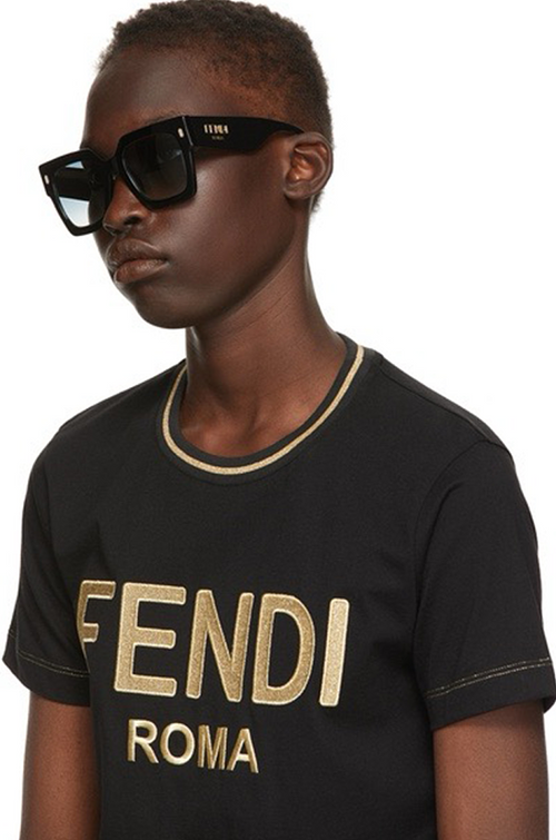 Fendi Roma Bold Square Sunglasses — Signature Statement Collection