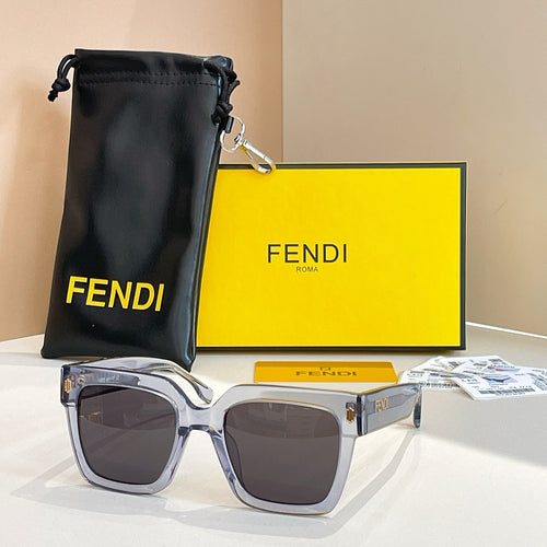 Fendi Roma Bold Square Sunglasses — Signature Statement Collection