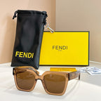 Fendi Roma Bold Square Sunglasses — Signature Statement Collection