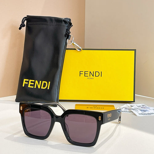 Fendi Roma Bold Square Sunglasses — Signature Statement Collection