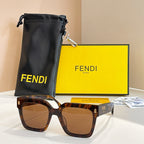 Fendi Roma Bold Square Sunglasses — Signature Statement Collection