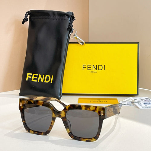 Fendi Roma Bold Square Sunglasses — Signature Statement Collection