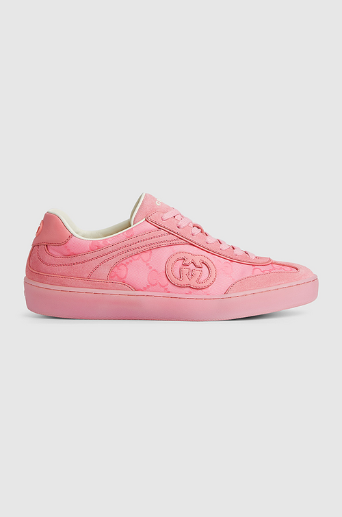 Gucci Pink GG Monogram Low-Top Sneakers