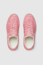 Gucci Pink GG Monogram Low-Top Sneakers