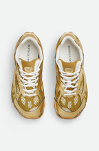 Bottega Veneta Orbit Sneakers – Gold/White