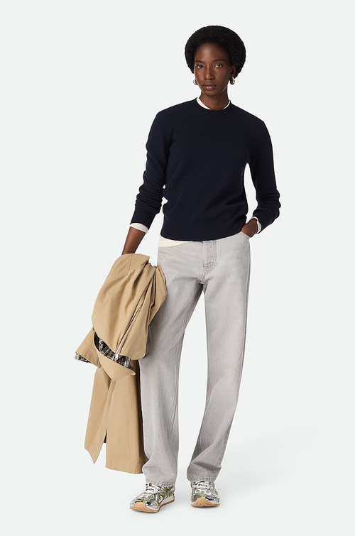 Bottega Veneta Orbit Sneakers – Silver/White/Optic