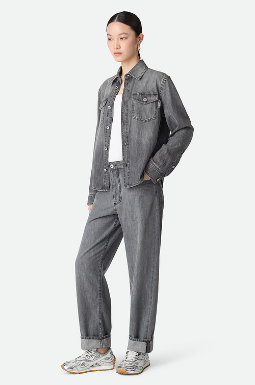 Bottega Veneta Orbit Sneakers – Silver/White/Optic